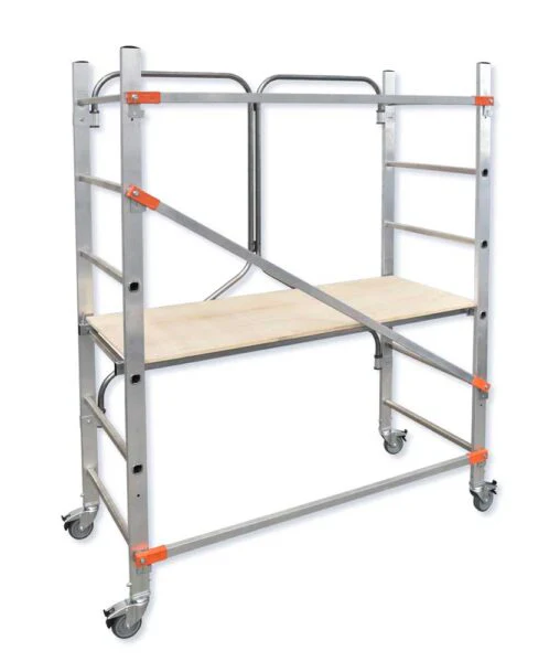 Trabattello Flecto Alluminio Pieghevole con Ruote e Freno 150 kg