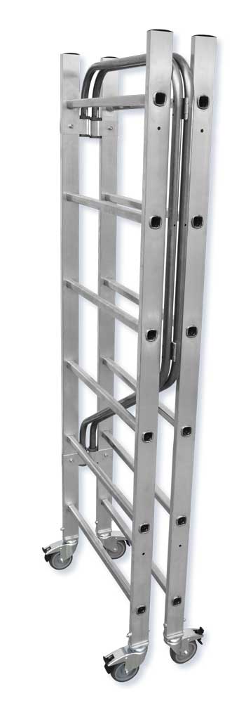 Trabattello Flecto Alluminio Pieghevole con Ruote e Freno 150 kg - Image 2