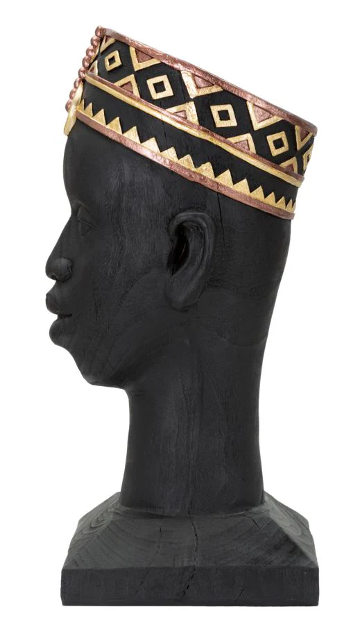 Statua Etnica Uomo Masai 25x25x56 cm - Image 2