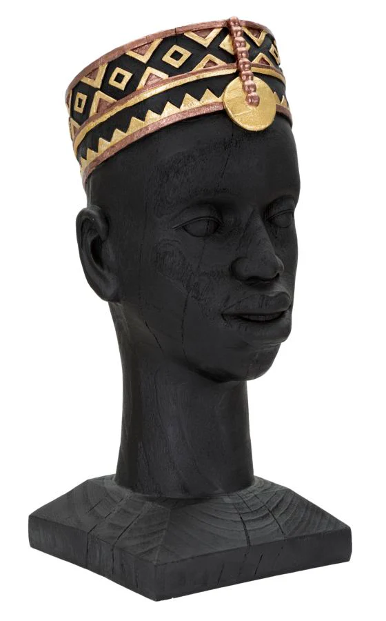 Statua Etnica Uomo Masai 25x25x56 cm - Image 3