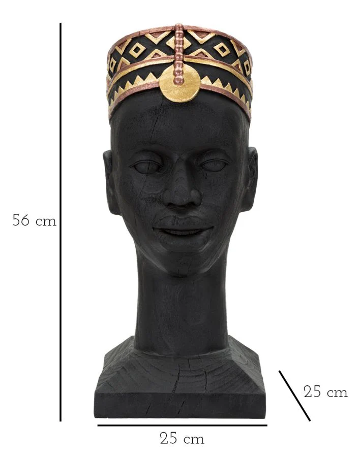 Statua Etnica Uomo Masai 25x25x56 cm - Image 8