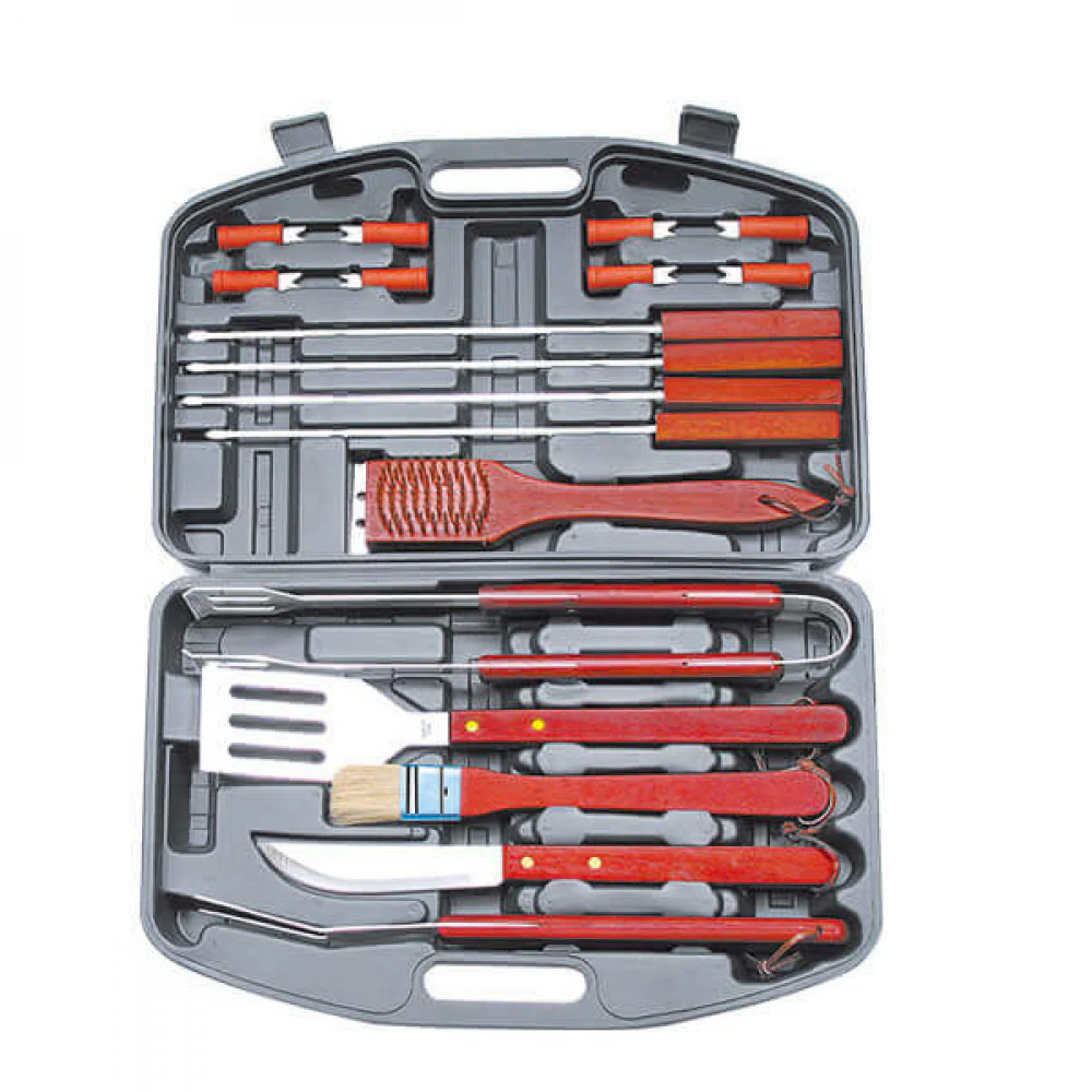 Valigetta per barbecue con set di utensili
