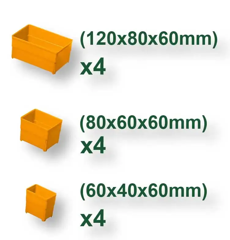 Valigetta Porta Minuterie in Plastica 13.5" con 12 Contenitori Removibili - Image 2