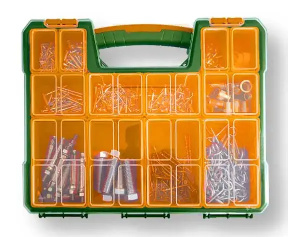Valigetta Porta Minuterie in Plastica 13.5" con 12 Contenitori Removibili - Image 3