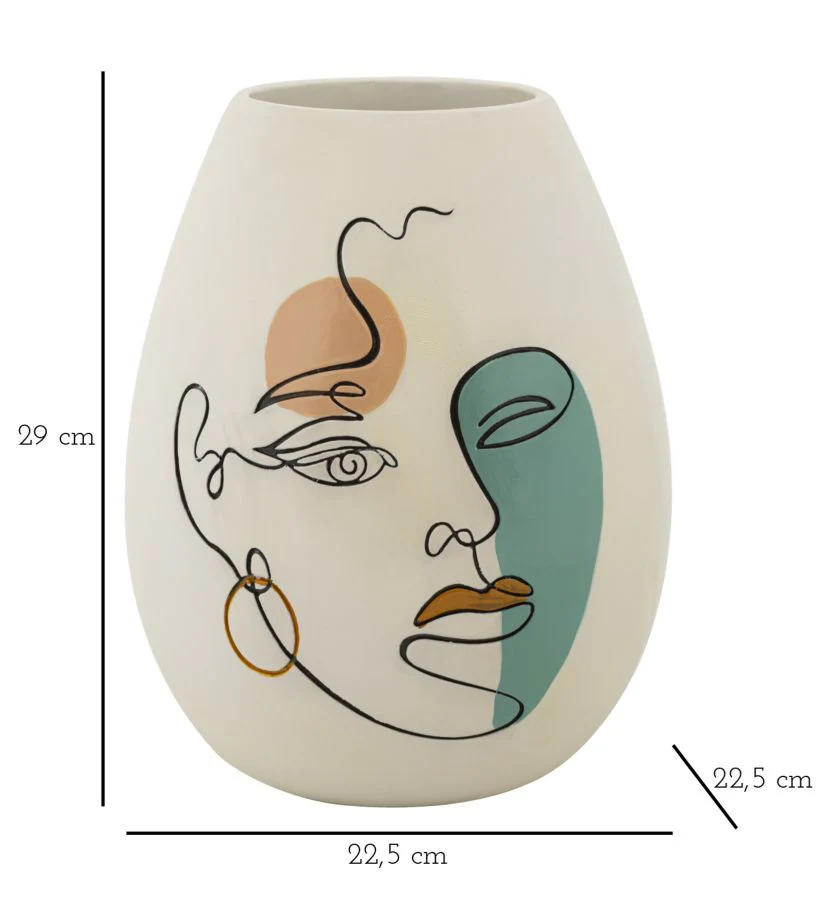 Vaso artistico design astratto - ø 22,5 cm x 29 cm - Image 5