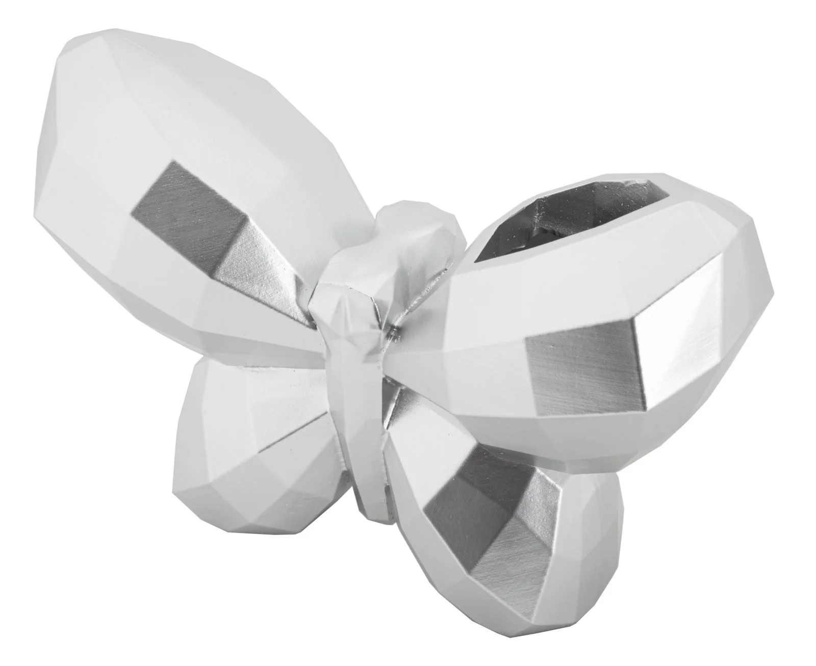 Vaso Butterfly Silver Cm 22,5X8X15 Design Elegante Unico - Image 3