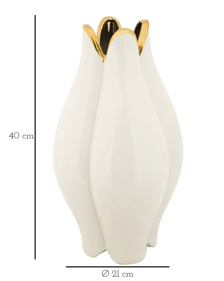 Vaso in ceramica elegante Potter Ø 21 cm - Altezza 40 cm - Image 3
