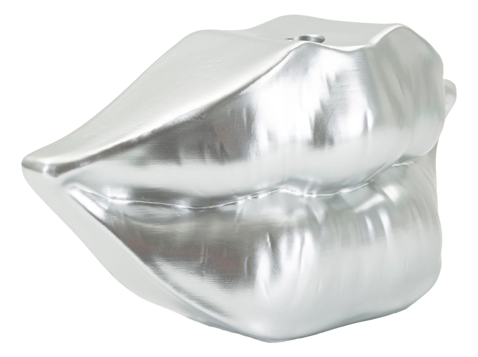 Vaso Mouth Lip Silver Cm 23X8X12 Design Unico e Elegante - Image 2