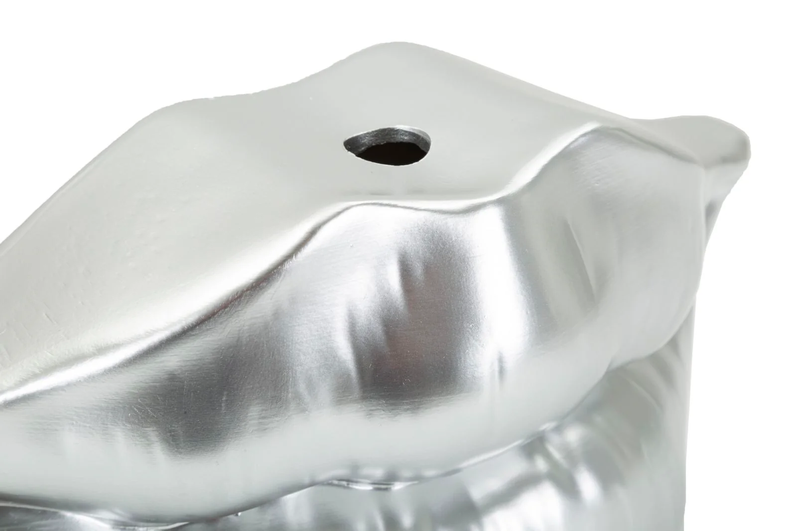 Vaso Mouth Lip Silver Cm 23X8X12 Design Unico e Elegante - Image 4