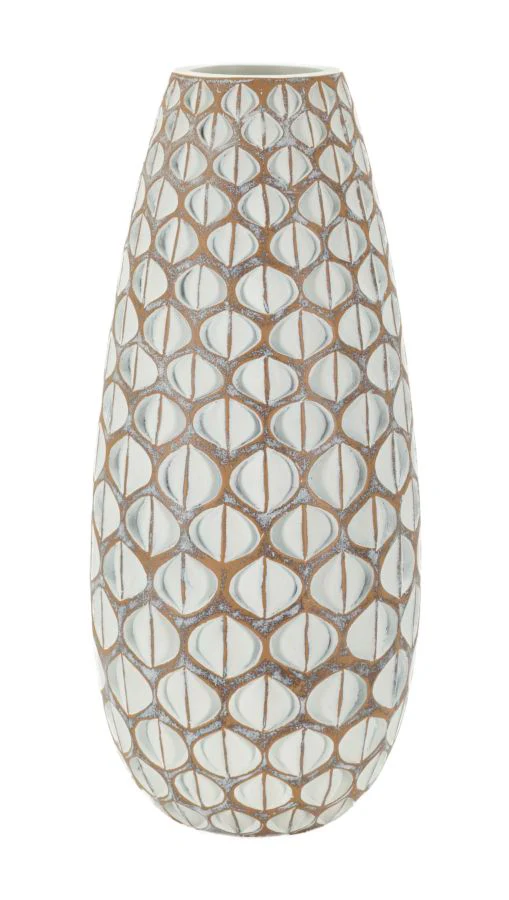 Vaso Resina Tibet Cm Ø 20X45,5 Design Moderno Elegante