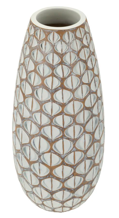 Vaso Resina Tibet Cm Ø 20X45,5 Design Moderno Elegante - Image 2