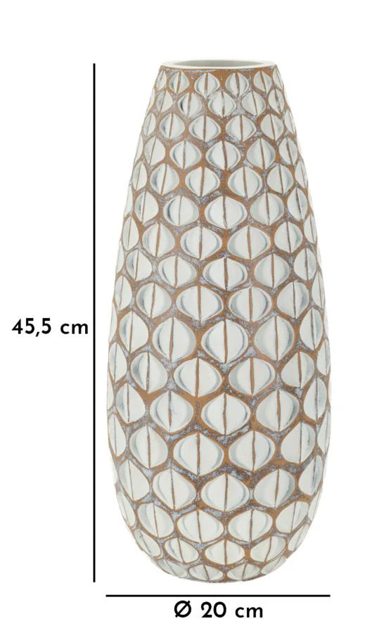 Vaso Resina Tibet Cm Ø 20X45,5 Design Moderno Elegante - Image 6