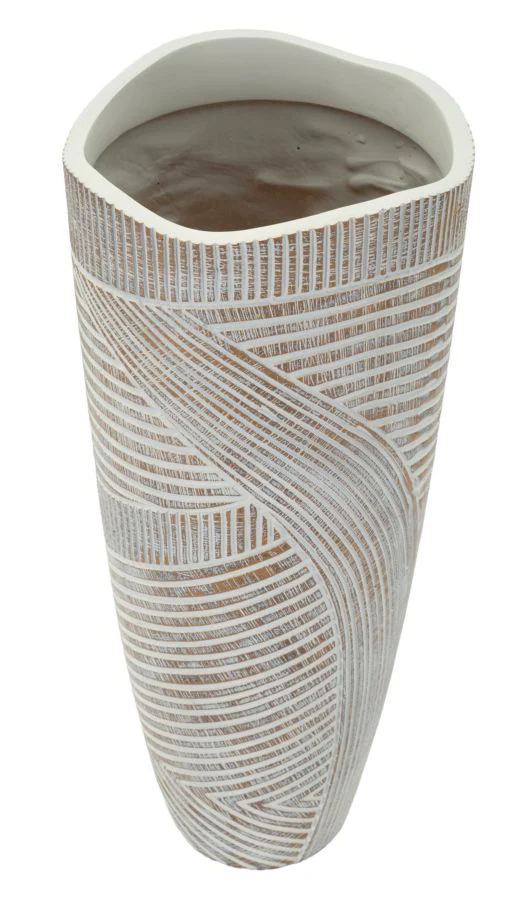 Vaso Resina Woody Cm Ø 18X45 Per Arredo Elegante - Image 2