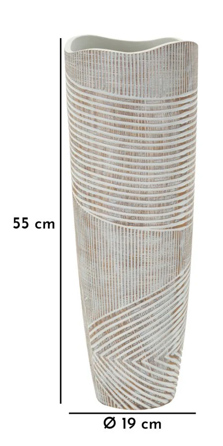 Vaso Resina Woody Cm Ø 19X55 Design Elegante e Versatile - Image 7
