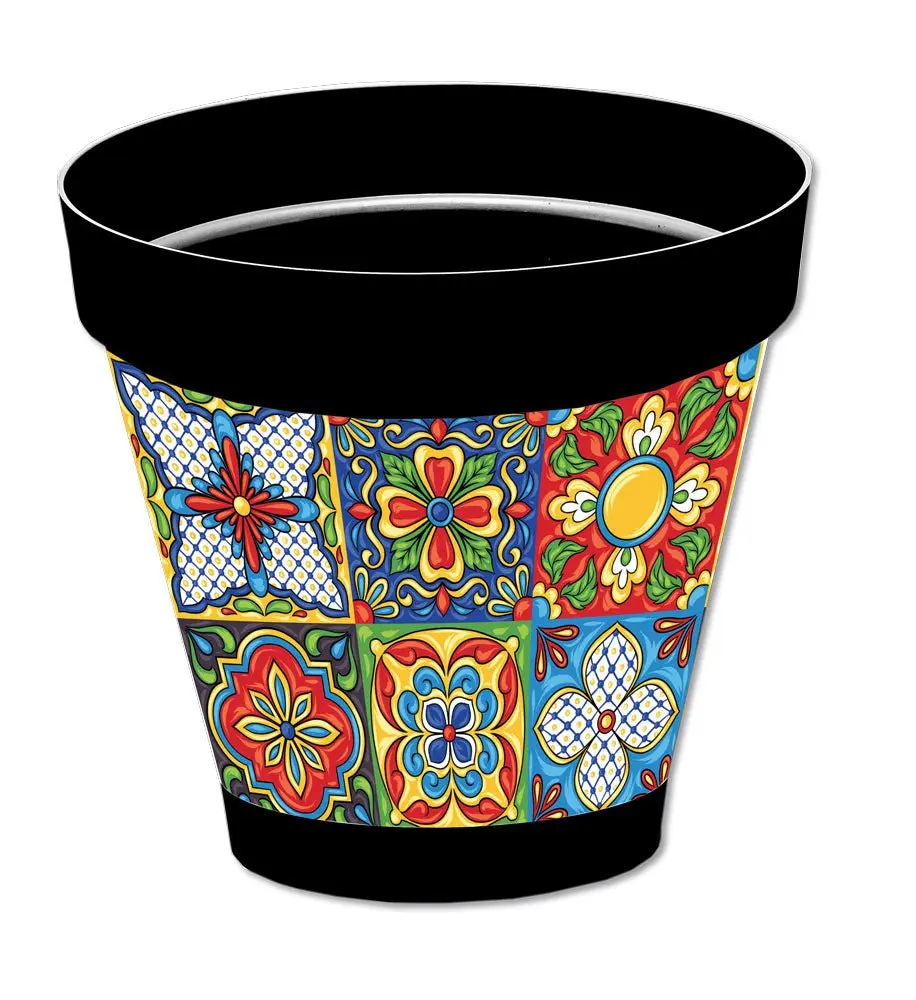 Vaso Sicilia antracite D.18 diversi decori