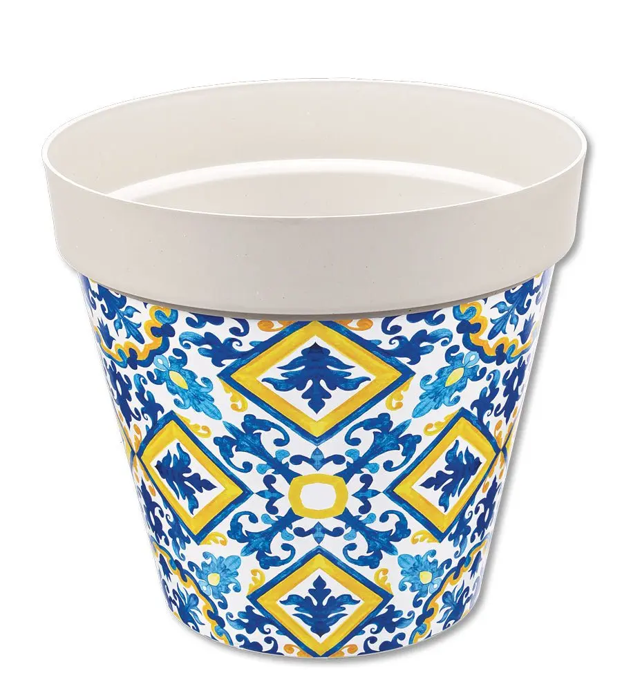 Vaso Sicilia grigio D.26 Maioliche