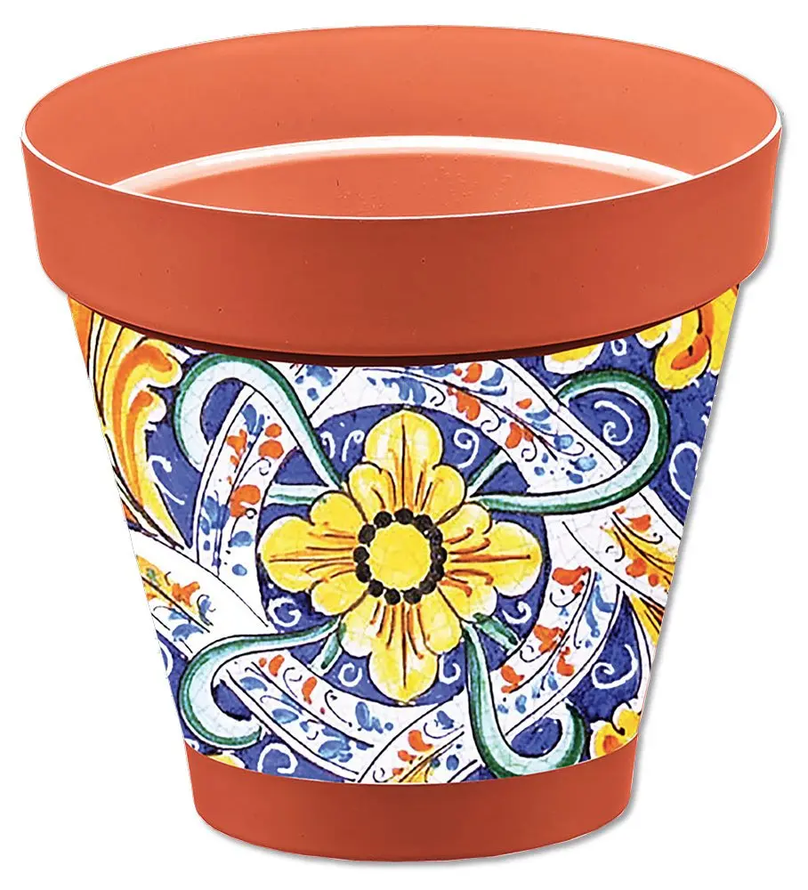 Vaso Sicilia terracotta D.18 diversi decori - Image 4