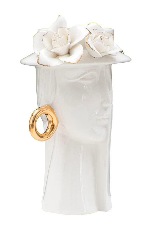 Vaso Eleganza Femminile in Porcellana 15x13,3x23,5 cm - Image 2