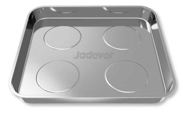 Vassoio Magnetico Porta Oggetti 270 × 290 mm – Acciaio Inossidabile con Base in Gomma