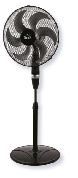 Ventilatore a Piantana 40cm 6 Pale 75W - Altezza Regolabile 130cm 3 Velocità