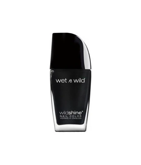WET N WILD SMALTO NAIL COLOR WILD SHINE BLACK CREME E485D - Image 2