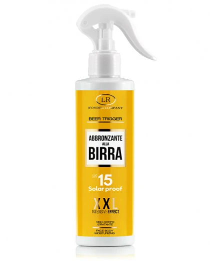 WONDER BEER TRIGGER ABBRONZANTE ALLA BIRRA SPF15 XXL 150 ML