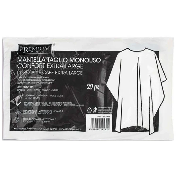XANITALIA PREMIUM MANTELLA TAGLIO MONOUSO POLITILENE 20 PEZZI - Image 2