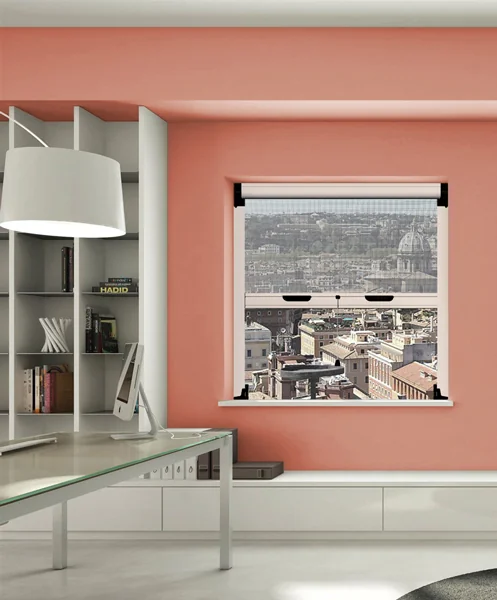 Zanzariera verticale finestra 80x160 cm ZanzaProf, alluminio marrone - Image 2